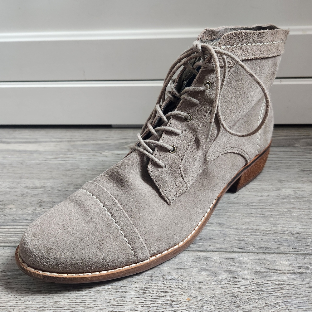 Dolce Vita Taupe Suede Ankle Boots
